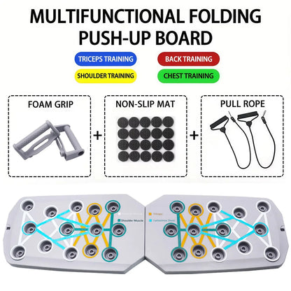 Ultimate Portable Push-Up Board Set - Versatile Fitness Equipment for Chest, Arms, and Back Training