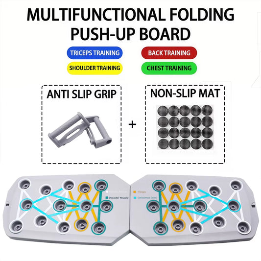 Ultimate Portable Push-Up Board Set - Versatile Fitness Equipment for Chest, Arms, and Back Training